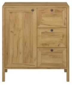 Comoda KLARK, stejar auriu, PAL/MDF, 81x42x87 cm