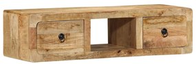 vidaXL Dulap TV montat pe perete 100x32x25 cm lemn masiv Mango brut
