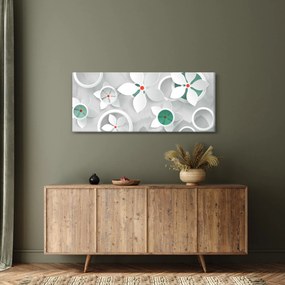 Tablou abstracției florale (120x50 cm)