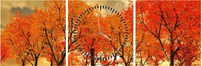 Tablou - Toamna (cu ceas) (90x30 cm)