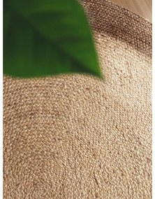 Covor grej reversibil, țesut manual rotund din iută ø 160 cm Jutta Greige – Hanse Home