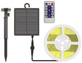 Banda LED solară reglabilă 1,2W 3,7V 4000K IP67, 5m
