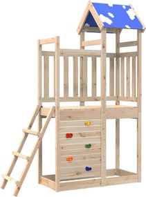 vidaXL Turn de joacă Maro 110,5 x 52,5 x 215cm Lemn de pin masiv