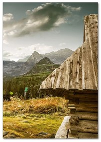 Tablou pe pe sticlă Apus de soare Tatra