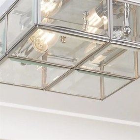 Searchlight - Plafonieră FLUSH 2xE14/40W/230V crom