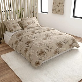 Lenjerie de pat din bumbac PAMPELINO bej Dimensiune lenjerie de pat: 2 buc 70 x 90 cm | 200 x 220 cm