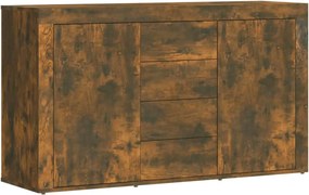 vidaXL Servantă, stejar fumuriu, 120x36x69 cm, lemn compozit