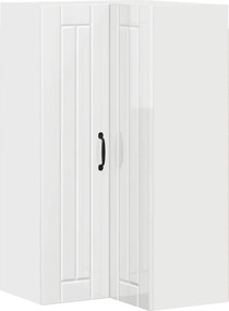 vidaXL Dulap de bucătărie Alb lucios 57 x 57 x 100 cm Lemn compozit