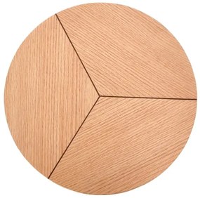 Măsuță de cafea CARIDA 49x45 cm negru/stejar