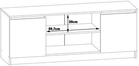 Măsuță TV Dariel (Stejar sonoma + wenge). 1069395