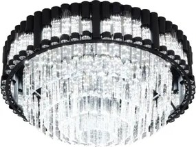 Brilagi - Plafonieră LED dimabilă CROWN LED/41W/230V diam. 48 cm neagră + telecomandă