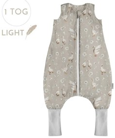 Sac de dormit cu picioare, bumbac 1 Tog, Goose Family, marimea XS, 74 80, 6-12 luni - BabySteps