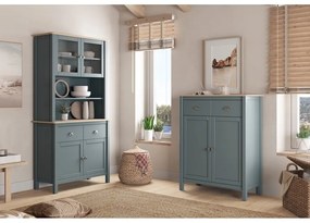 Comodă verde prăfuit din lemn de pin 90x110x40 cm Misti – Marckeric