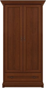 Dulap KENT, castan, PAL, cu 2 usi si un sertar, 110x66x205 cm