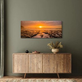 Tablou cu apus de soare (120x50 cm)