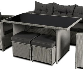 JAKS Mobilier ratan gri Colorado
