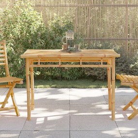 368031 vidaXL Masă de bucătărie pentru grădină, 110x55x75 cm, bambus