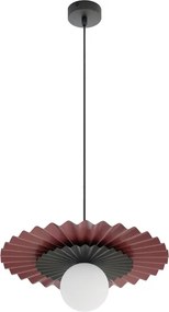 Lustră suspendată pe cablu UMBRA 1xG9/8W/230V negru/roșu