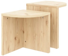 Măsuțe de cafea în culoare naturală 2 buc. din lemn de pin Combine – Karup Design