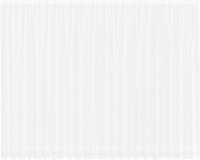 vidaXL Cortină din Dantelă cu perdele Alb 300 x 600 cm Poliester