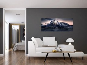 Tablou lacul cu munte (120x50 cm)