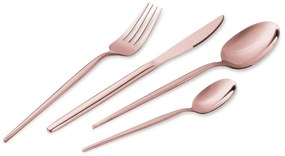 Set tacamuri 24 piese, 6 persoane, rose lucios Berlinger Haus BH 3068, inox