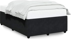 vidaXL Cadru de pat fără saltea, negru, 120x200 cm, catifea