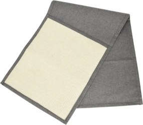 Covoraș de ascuțit gheare, pentru protecția canapelei, cu sisal, 130x45 cm, culoare gri
