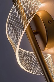 Aplica de perete LED din metal auriu Zofrael