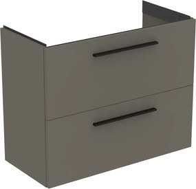 Dulap baza suspendat Ideal Standard i.life S 2 sertare gri 80 cm