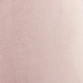 Abajur din catifea roz 20/20/20 cu interior auriu