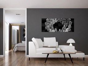 Tablou - șah albnegru (120x50 cm)