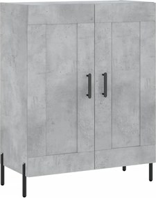 vidaXL Servantă, gri beton, 69,5x34x90 cm, lemn compozit