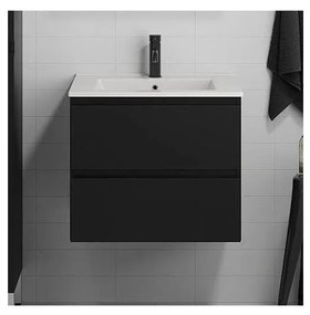 Dulap de baie cu lavoar KENWOOD 61 cm, negru