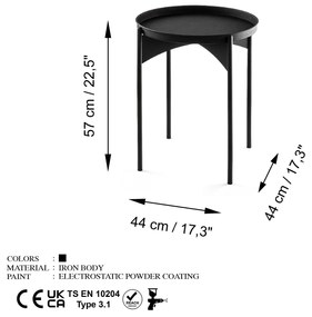 Măsuță de cafea Museli 5 (negru) . 1093237