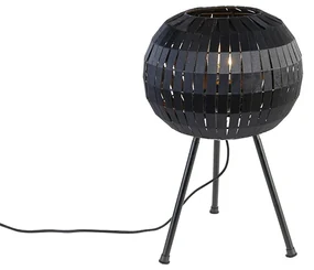 Lampă de masă modernă cu trepied negru - Zoë