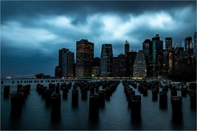 Tablou - Privire spre Zgârâie nori din New York (90x60 cm)
