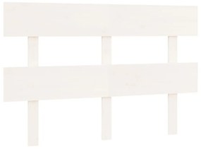 819066 vidaXL Tăblie de pat, alb, 138x3x81 cm, lemn masiv de pin
