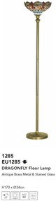 Lampadar cu sticla tiffany Dragonfly