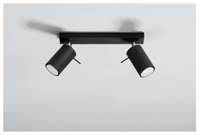 Spot negru 8x30 cm Etna – Sollux