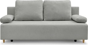 Canapea extensibila SUN, stofa catifelata gri - Enjoy New 45, 193x92x9