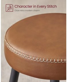 Scaun de bar LIOR, maro/negru