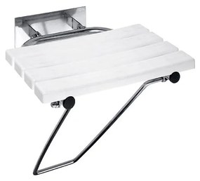 Scaun pentru duș 44x46 cm, inox/argintiu