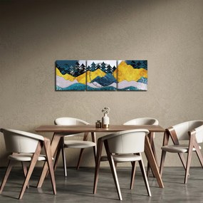 Tablou - Peisaj polar (cu ceas) (90x30 cm)
