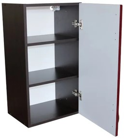 Corp superior 40 cu 1 usa Zebra MDF rosu simplu