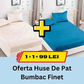 Pachet promotional 1 + 1 Husa de Pat Din bumbac Finet, LP-PPHBF-39