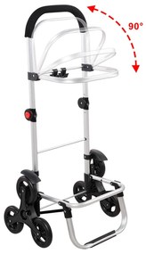 Deuba Coș de cumpărături cu roți - albastru