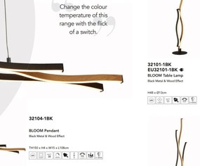 Lustra LED suspendata design modern Bloom Swirl