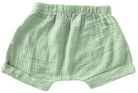 Pantaloni scurti din muselina dubla Kidizi Zuma Mint