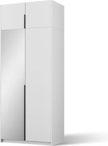 Dulap Alera II with top extension – Hinged – cu oglindă – 100x58x250 cm – Alb – Alera II with top extension – Hinged Dulap – Varianta 2